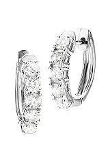nice silver round baby huggie hoop earrings